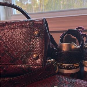 Michael Kors handbag matching wristlet and sneakers